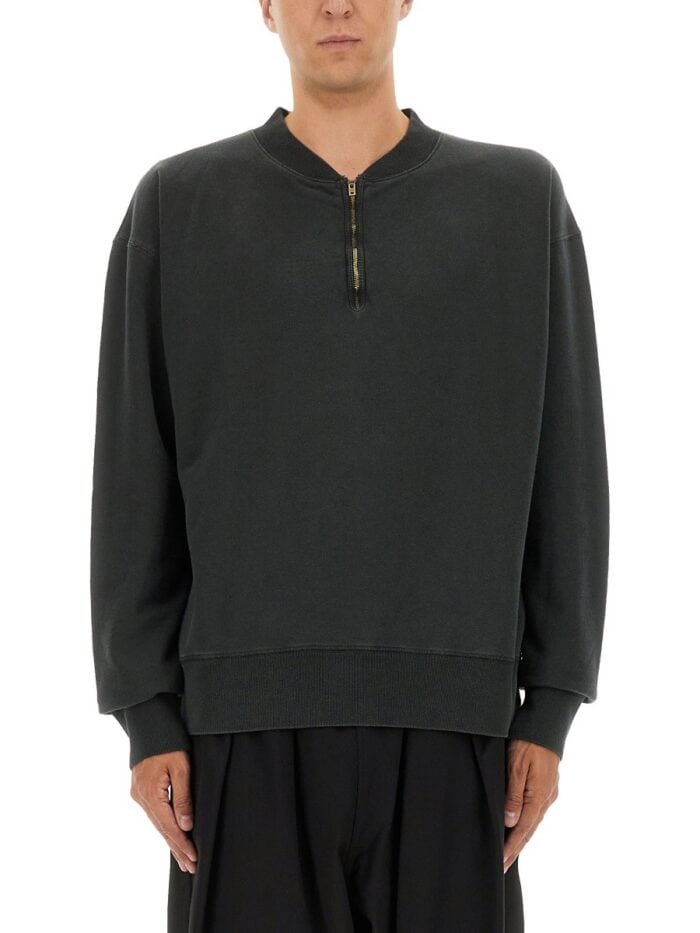 Maison Margiela THREE-QUARTER ZIPPER SWEATSHIRT