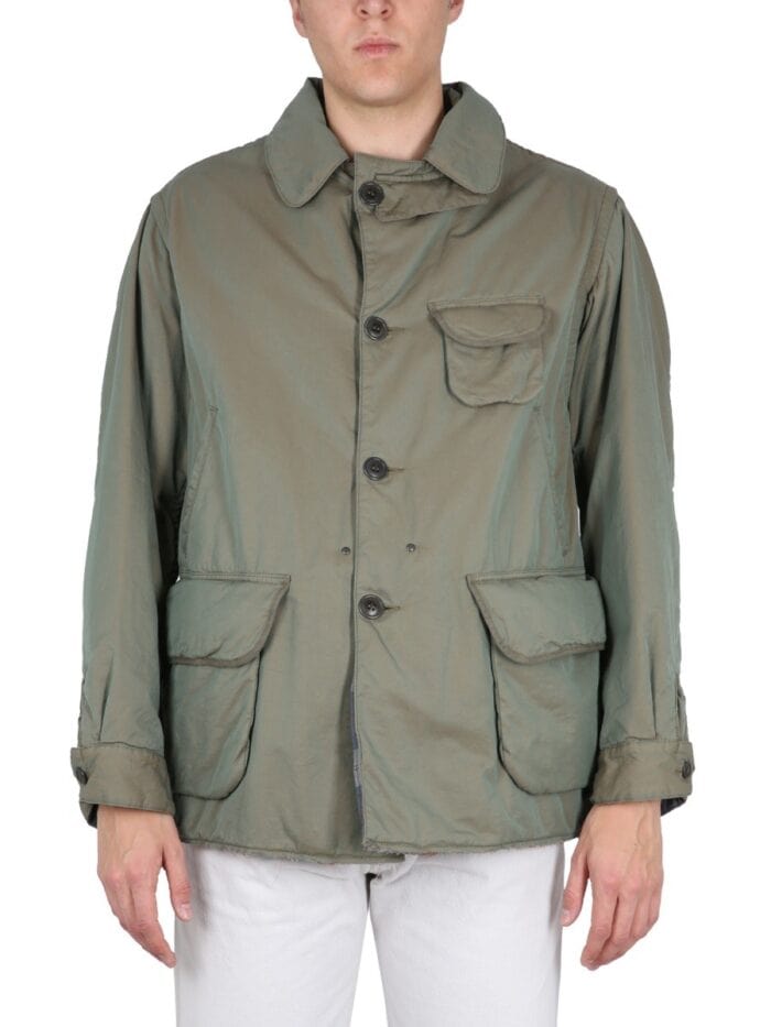 maison margiela tonic distressed cotton jacket Maison Margiela TONIC DISTRESSED COTTON JACKET