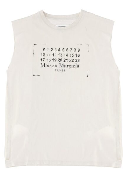 Maison Margiela TOP WITH LOGO PRINT