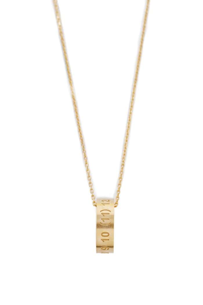 MAISON MARGIELA Vermeil Numeric Logo Ring Necklace