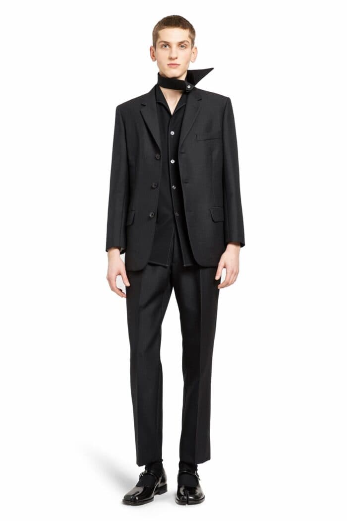 MAISON MARGIELA Wool Mohair Single-breasted Blazer