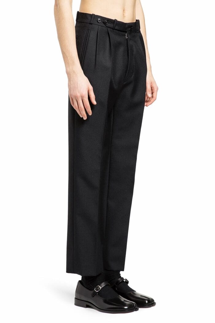 MAISON MARGIELA Wool Mohair Tapered Trousers