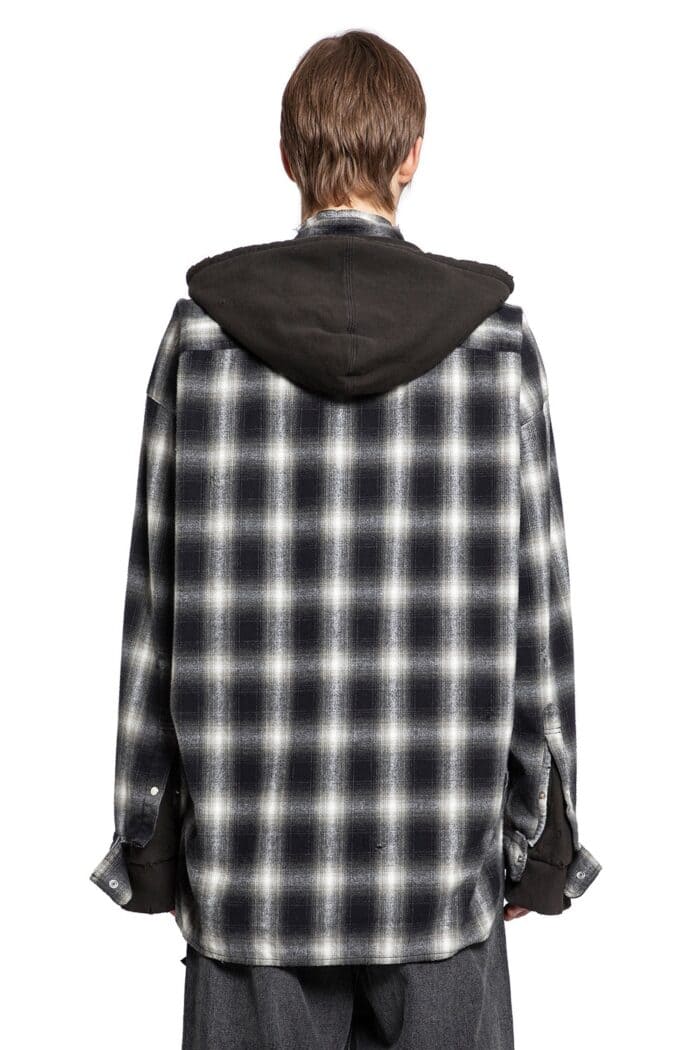MAISON MIHARA YASUHIRO Check Hooded Shirt