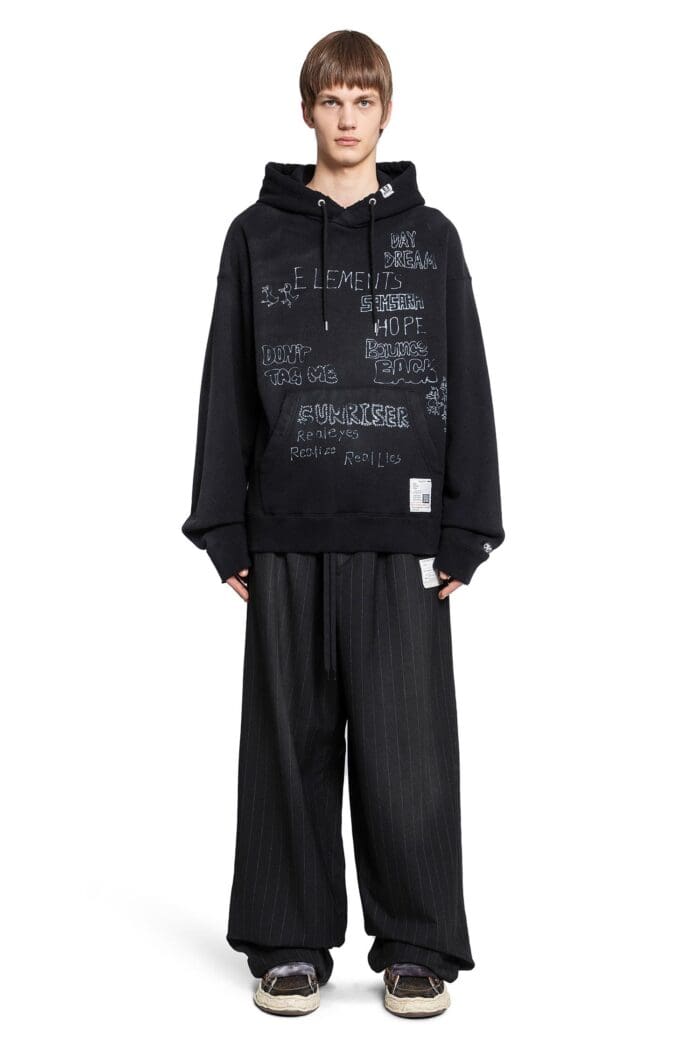 MAISON MIHARA YASUHIRO Distressed Printed Hoodie