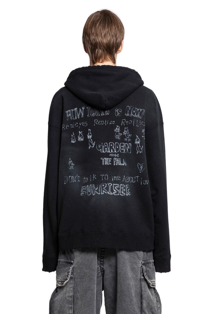 MAISON MIHARA YASUHIRO Distressed Zip-up Hoodie