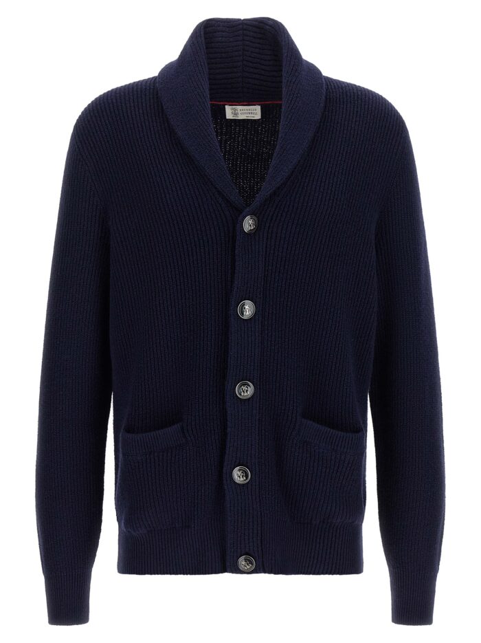 brunello cucinelli malfilé cotton cardigan Brunello Cucinelli Malfilé Cotton Cardigan
