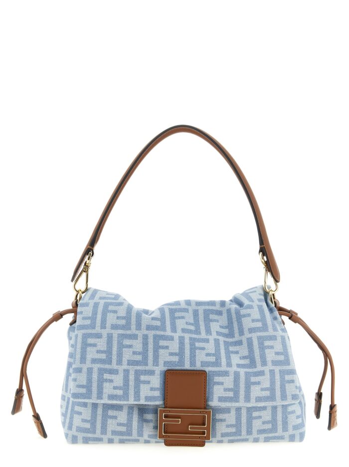 fendi mamma baguette light denim crossbody bag Fendi Mamma Baguette Light Denim Crossbody Bag
