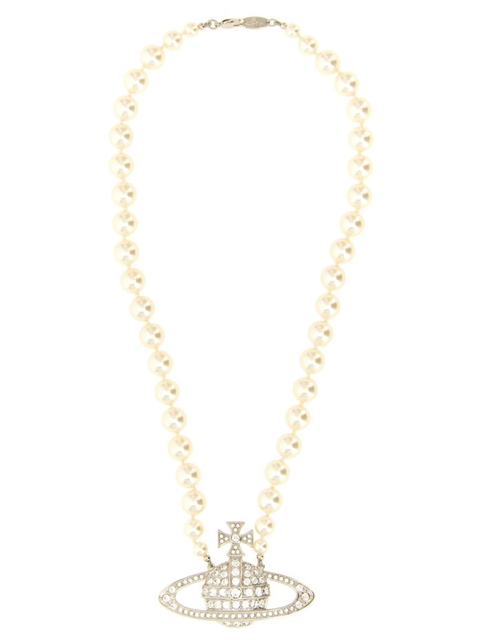 vivienne westwood 'man. bas relief pearl' necklace Vivienne Westwood 'Man. Bas Relief Pearl' Necklace