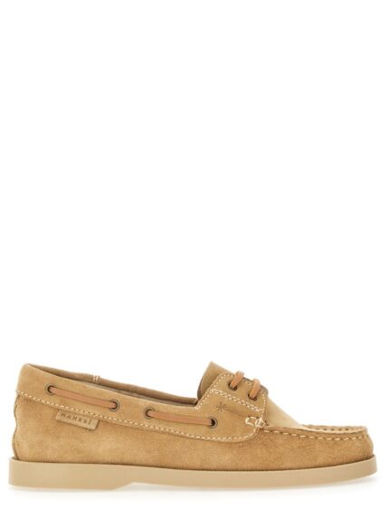 MANEBI LEATHER BOAT MOCCASIN