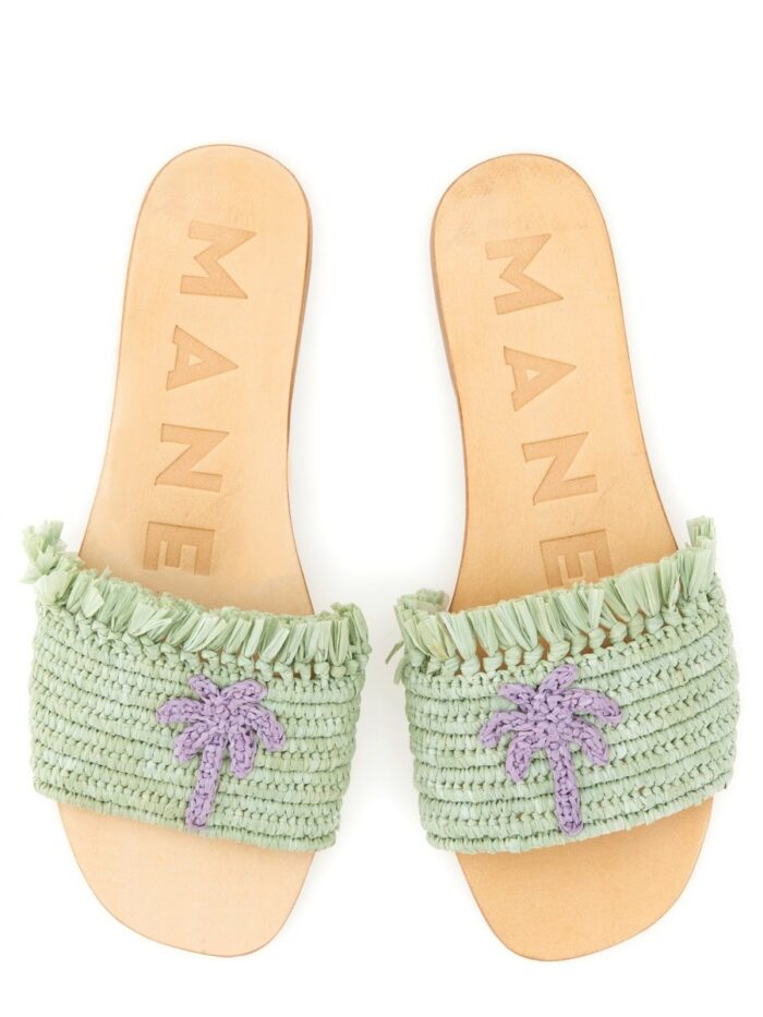 MANEBI SANDAL WITH LOGO