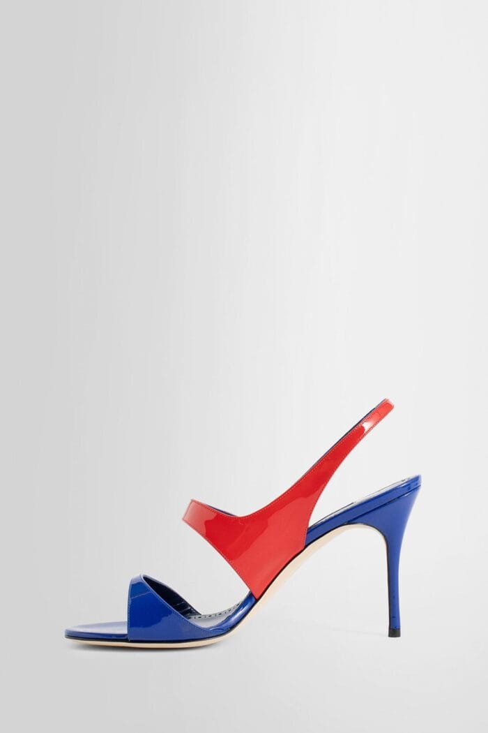 manolo blahnik climnetra patent leather slingback sandals MANOLO BLAHNIK Climnetra Patent Leather Slingback Sandals