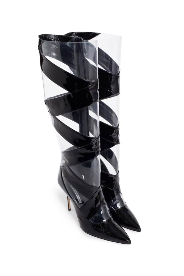 MANOLO BLAHNIK Ottosahi Cut-out Boots 105