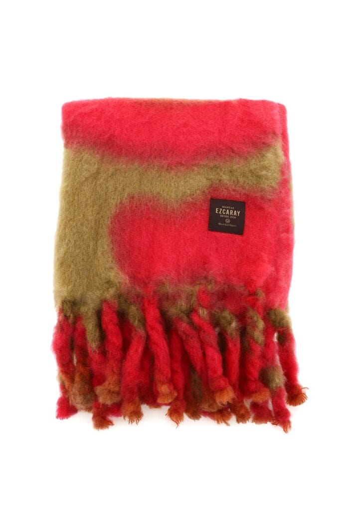 MANTAS EZCARAY Tie-dye Mohair And Wool Blend Blanket