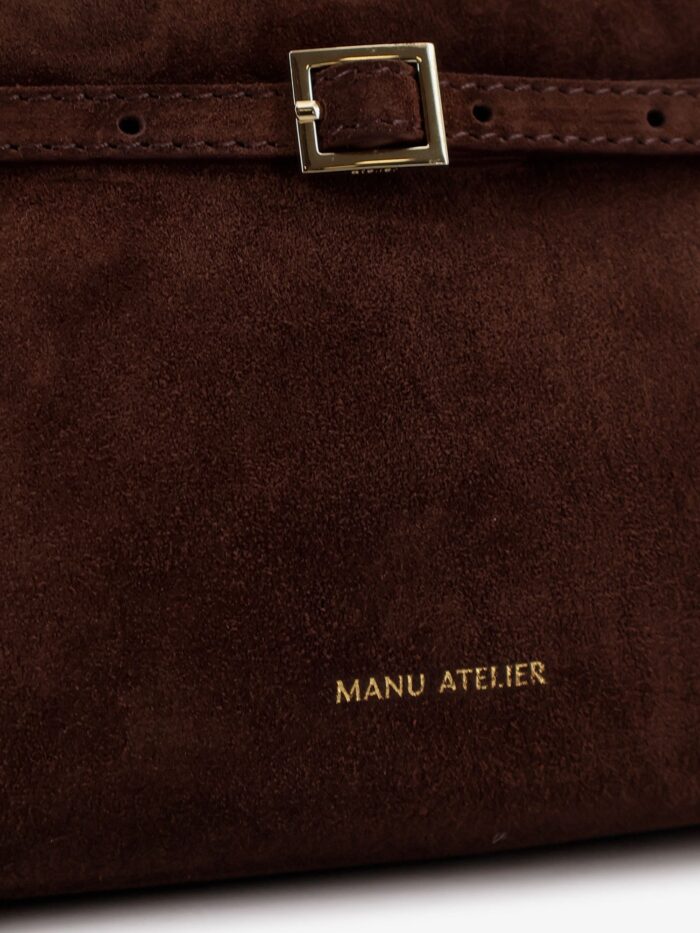 MANU ATELIER Le Cambon 25 Suede Handbag