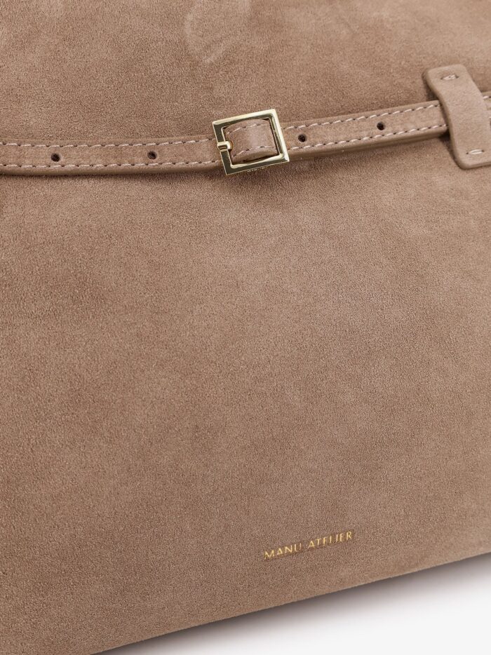 MANU ATELIER Le Cambon 35 Suede Shoulder Bag