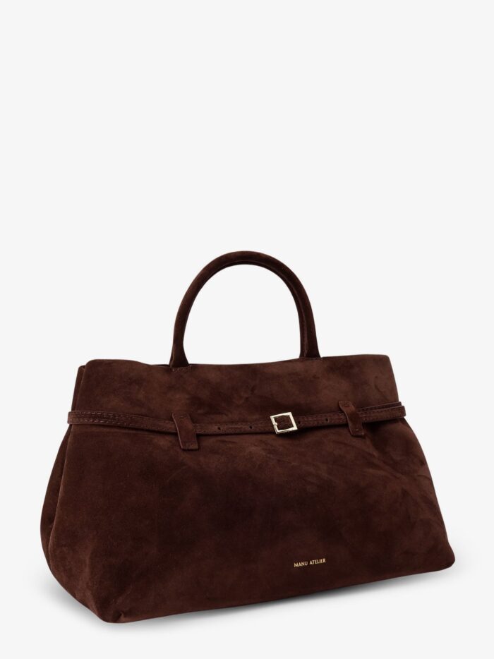 MANU ATELIER Le Cambon 35 Suede Shoulder Bag
