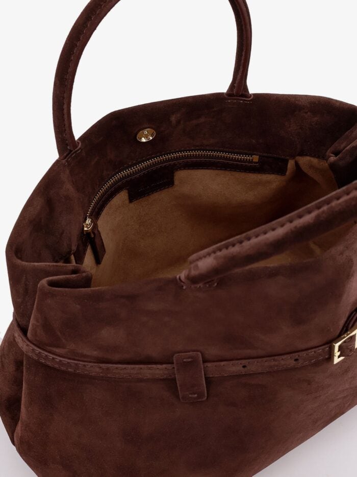 MANU ATELIER Le Cambon 35 Suede Shoulder Bag