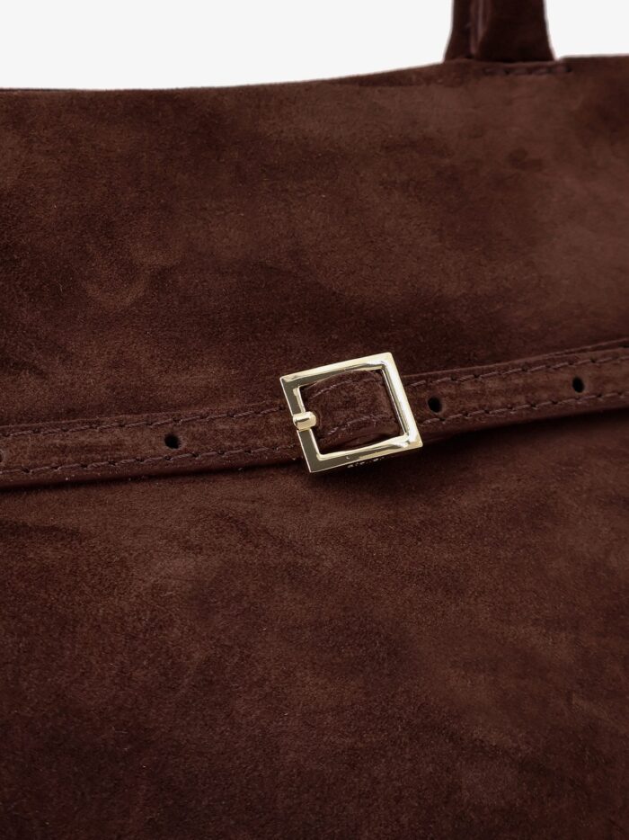MANU ATELIER Le Cambon 35 Suede Shoulder Bag