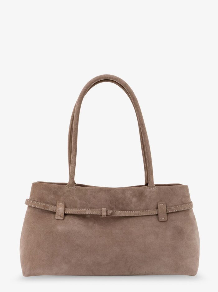 MANU ATELIER Le Cambon East West Suede Shoulder Bag