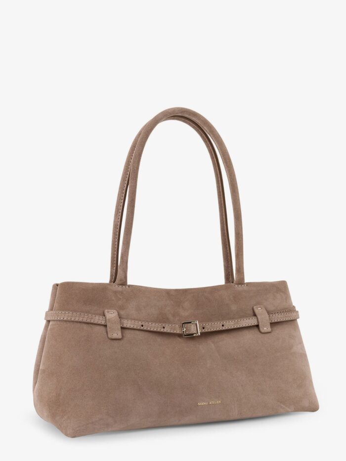 MANU ATELIER Le Cambon East West Suede Shoulder Bag