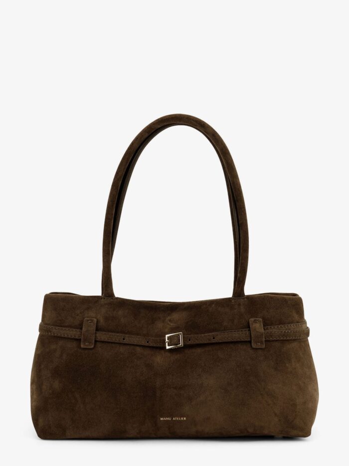 MANU ATELIER Le Cambon East West Suede Shoulder Bag