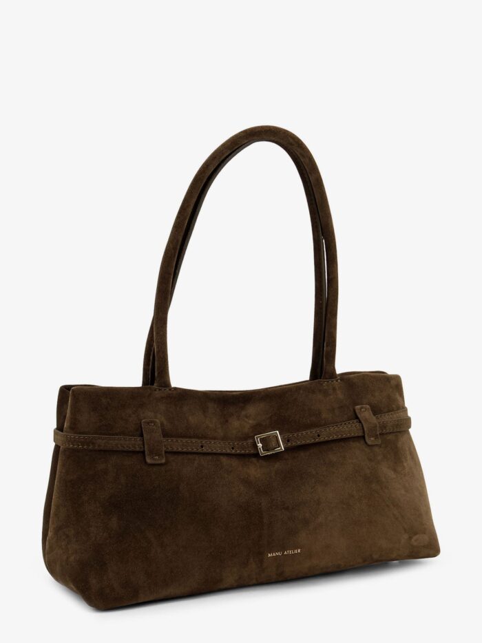 MANU ATELIER Le Cambon East West Suede Shoulder Bag