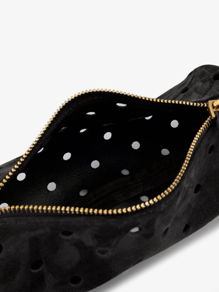 MANU ATELIER Mini Cylinder Suede Crossbody Bag