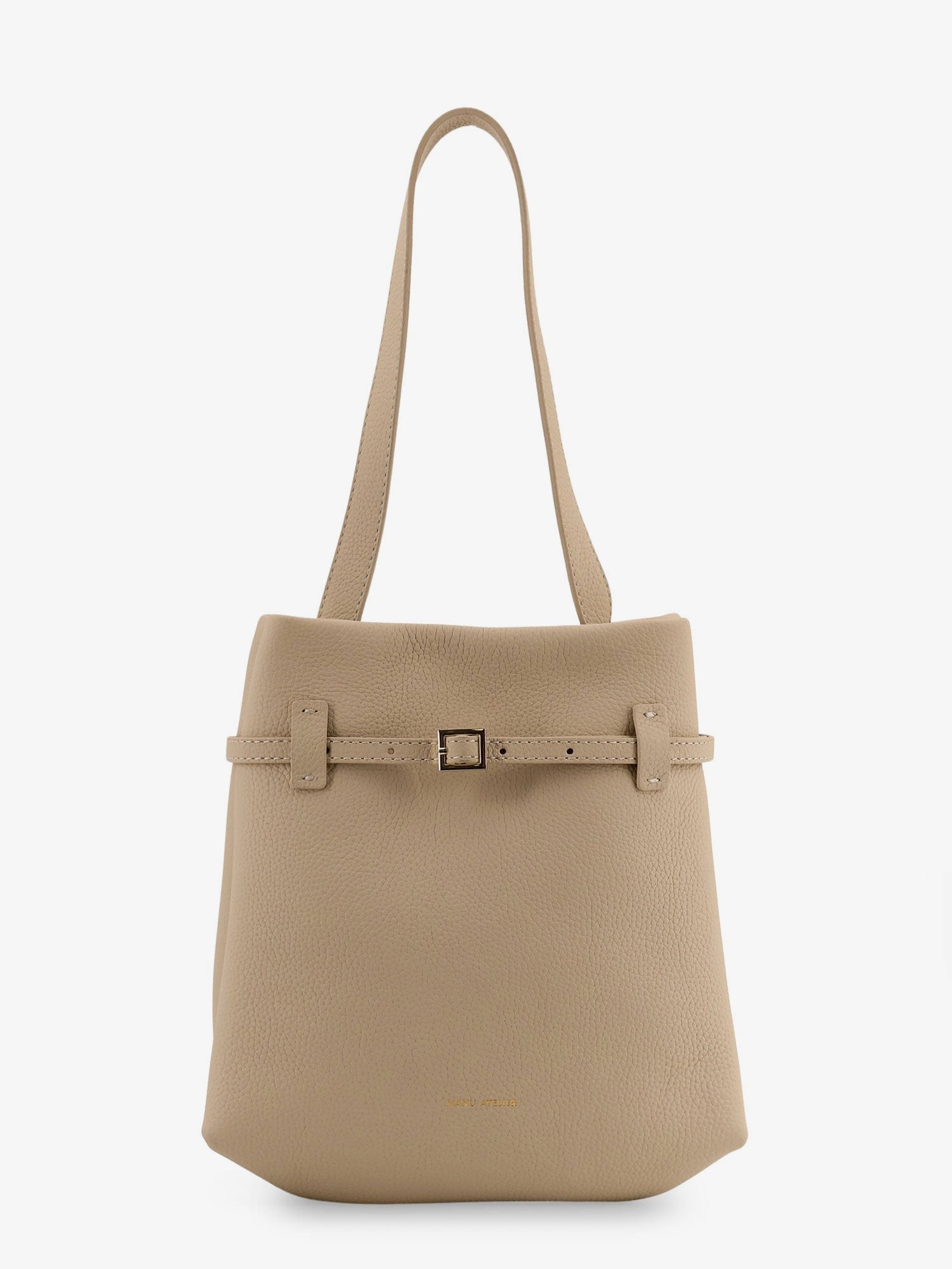 MANU ATELIER Mini Tote Du Jour Leather Shoulder Bag
