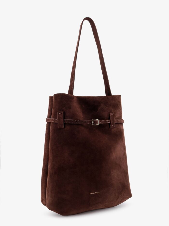 MANU ATELIER Tote Du Jour Suede Shoulder Bag