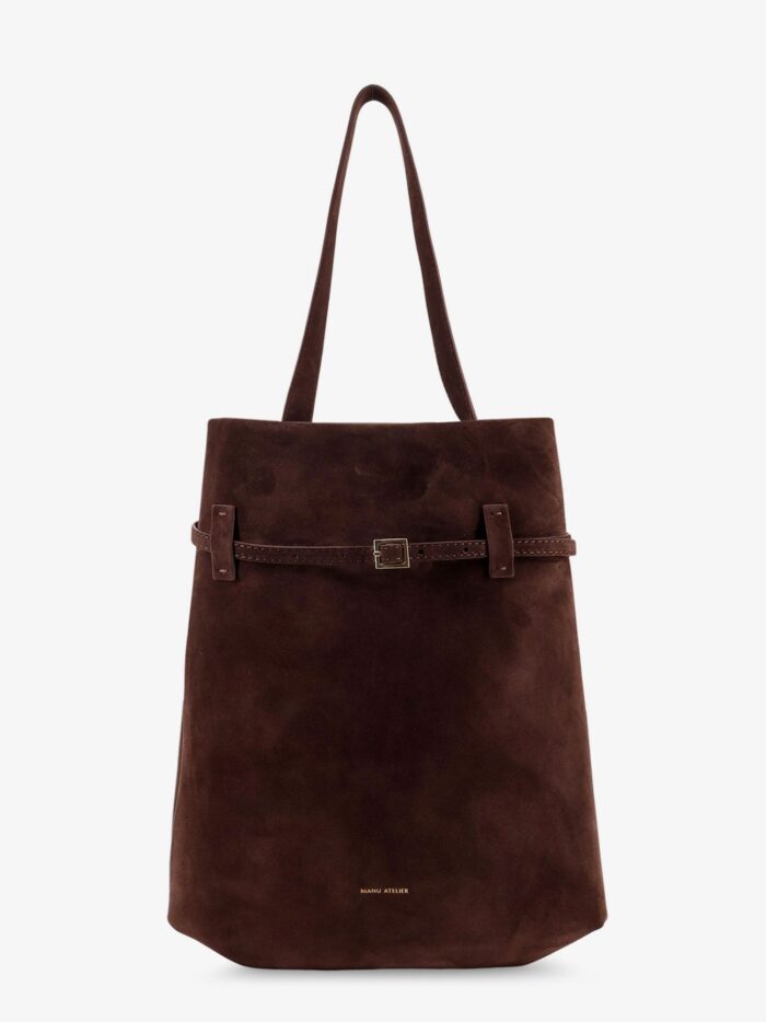 MANU ATELIER Tote Du Jour Suede Shoulder Bag
