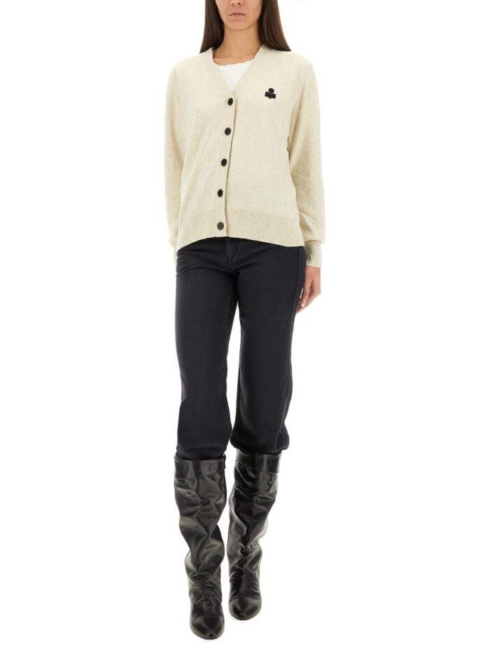 MARANT ETOILE CARDIGAN "KARIN" WITH LOGO