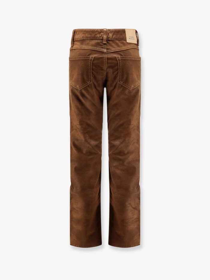 MARANT ETOILE Kelsie Leather-alternative Material Trousers