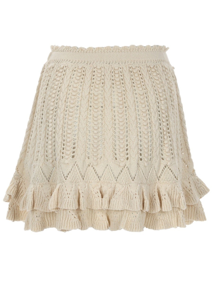 MARANT ETOILE MINIGONNA "NELLE" IN CROCHET
