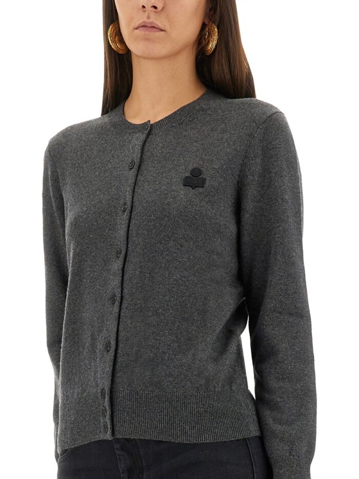 MARANT ETOILE "MONA" CARDIGAN WITH LOGO