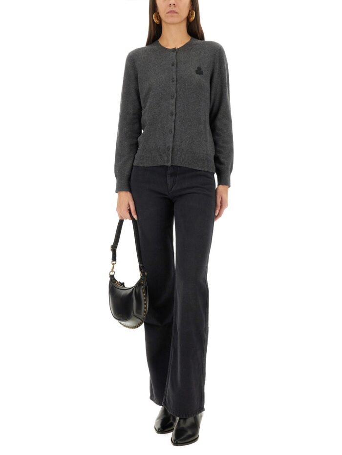 MARANT ETOILE "MONA" CARDIGAN WITH LOGO