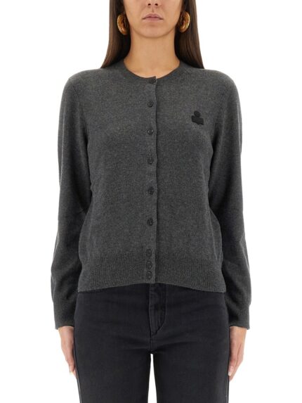 MARANT ETOILE "MONA" CARDIGAN WITH LOGO