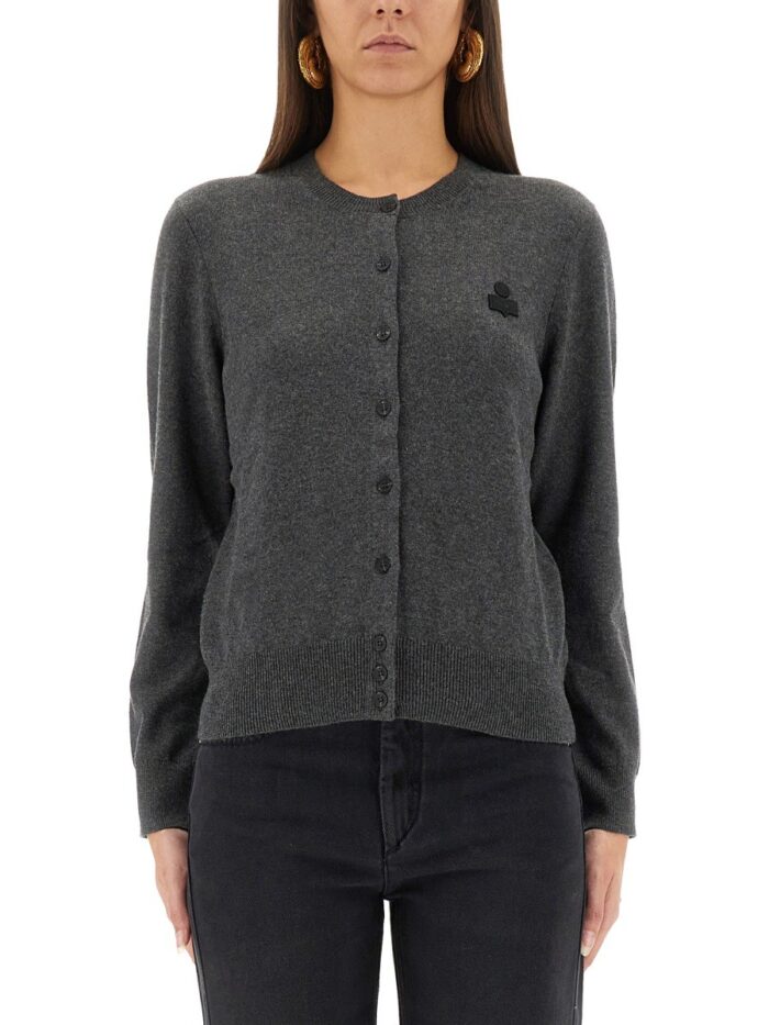 MARANT ETOILE "MONA" CARDIGAN WITH LOGO
