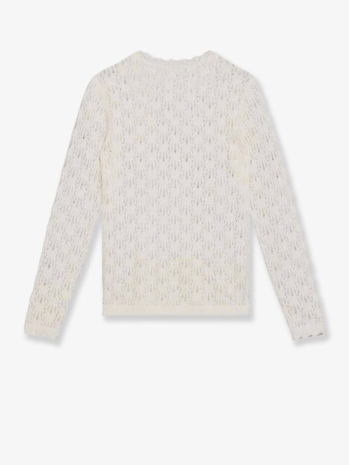 MARANT ETOILE Obeline Perforated Alpaca Blend Sweater