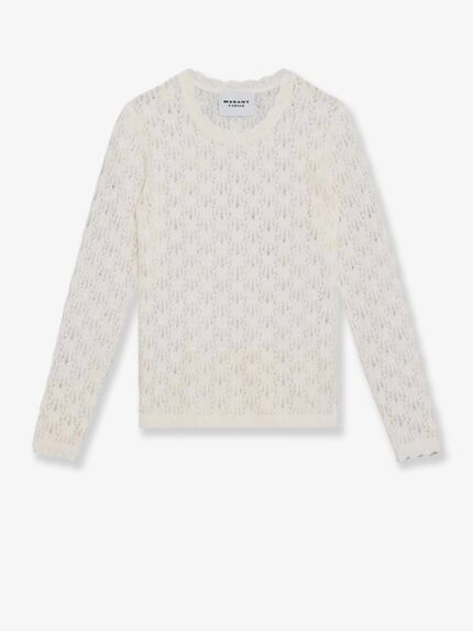 MARANT ETOILE Obeline Perforated Alpaca Blend Sweater