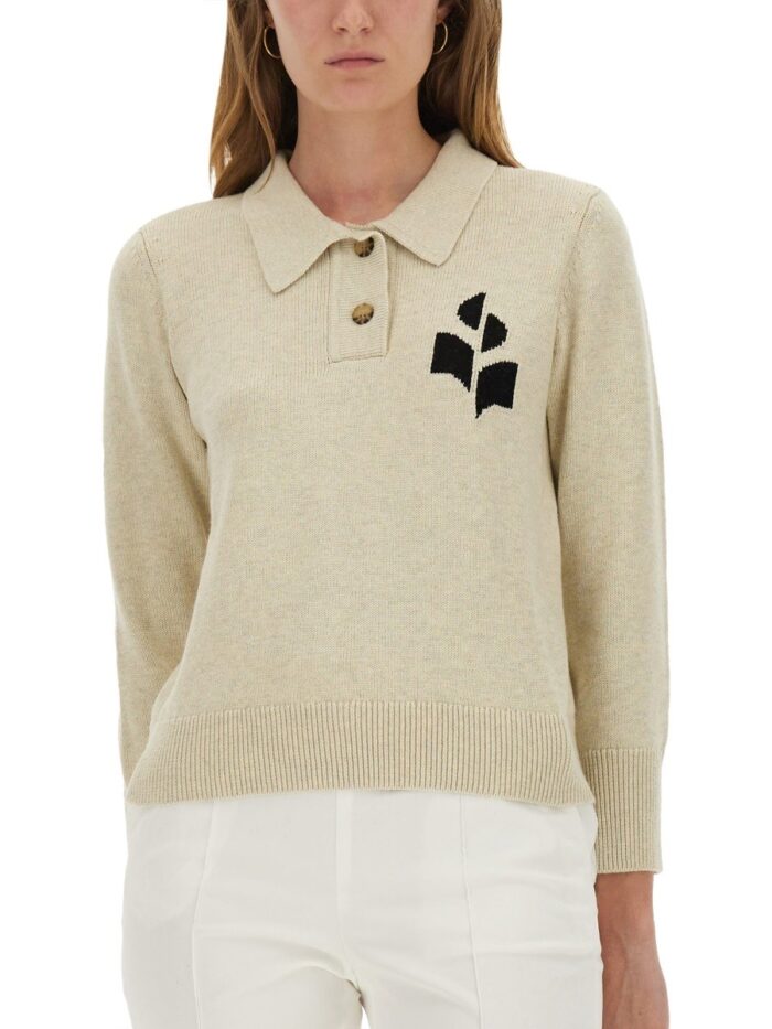 MARANT ETOILE POLO SHIRT WITH LOGO