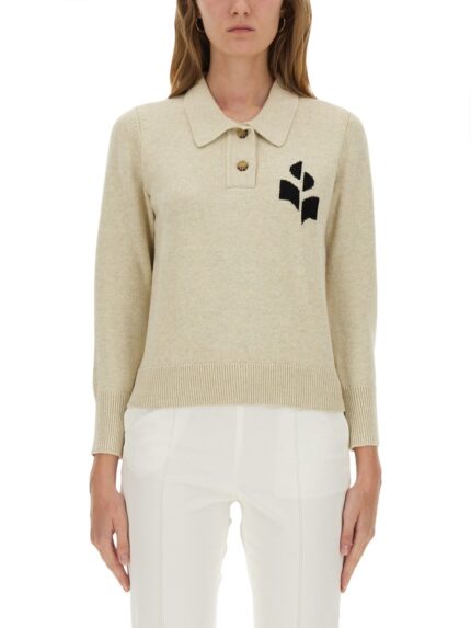 MARANT ETOILE POLO SHIRT WITH LOGO