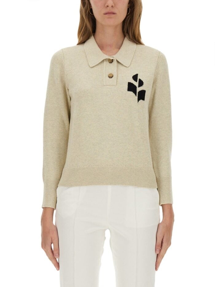 MARANT ETOILE POLO SHIRT WITH LOGO
