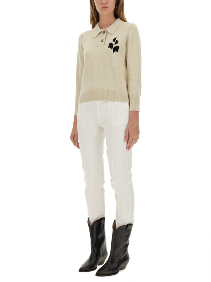 MARANT ETOILE POLO SHIRT WITH LOGO