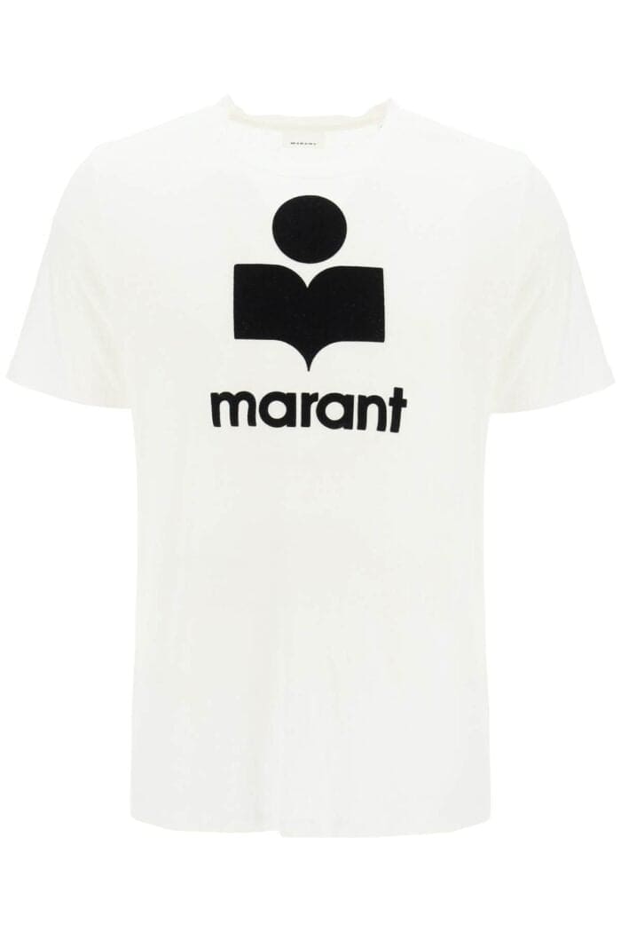 Marant 'karman' Logo Linen T-shirt