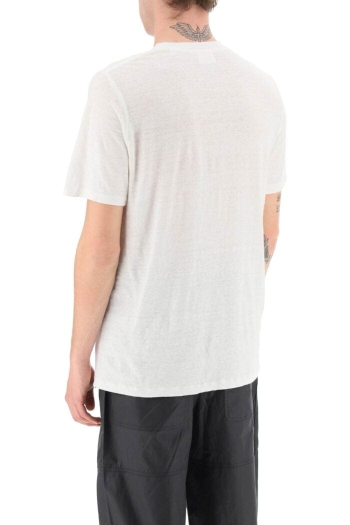 Marant 'karman' Logo Linen T-shirt