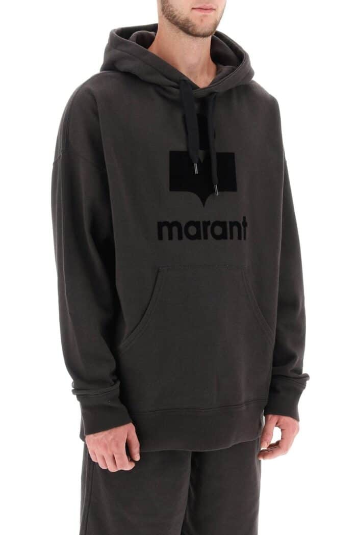 Marant 'miley' Hoodie With Flocked Logo