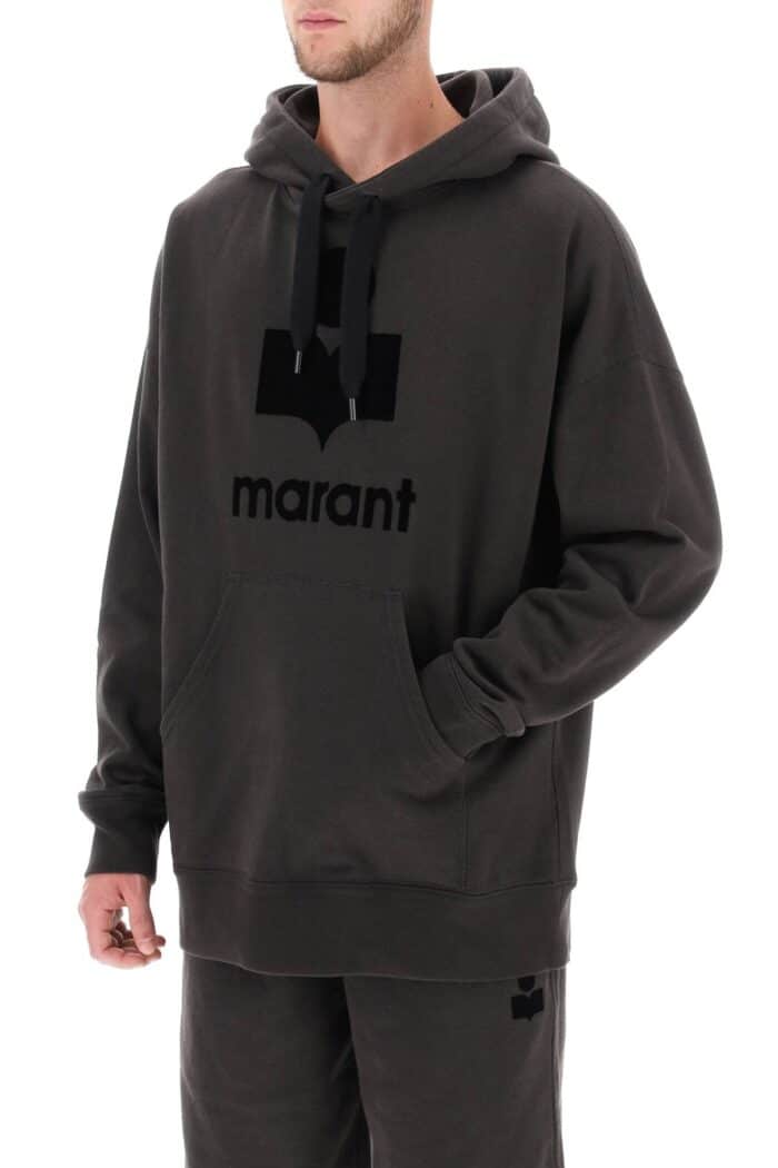 Marant 'miley' Hoodie With Flocked Logo