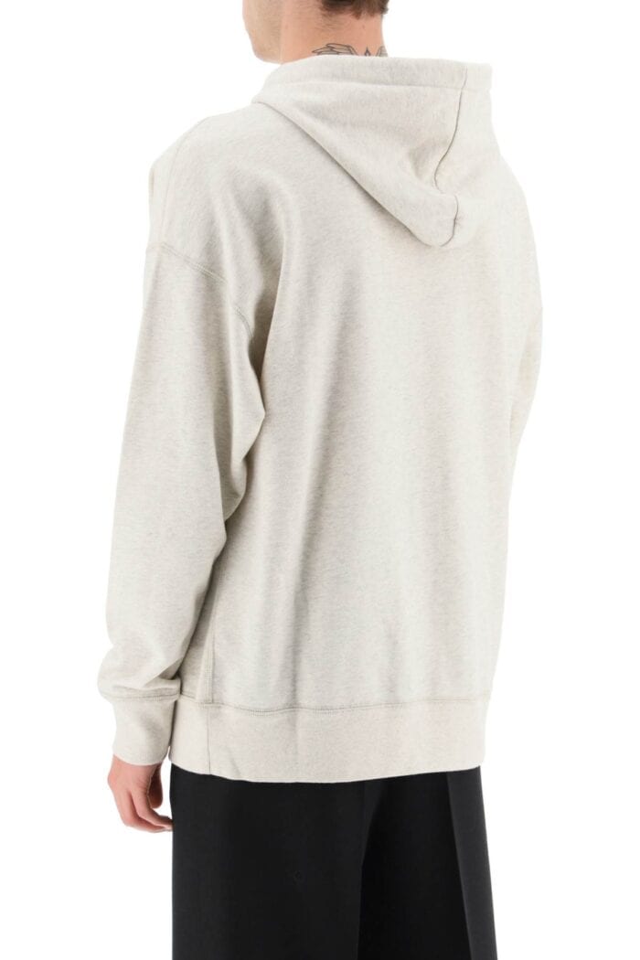 Marant 'miley' Hoodie With Flocked Logo