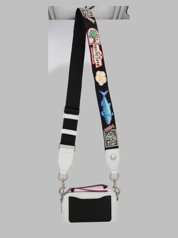 Marc Jacobs BORSA A TRACOLLA "THE CAMP PATCHWORK DENIM SNAPSHOT"