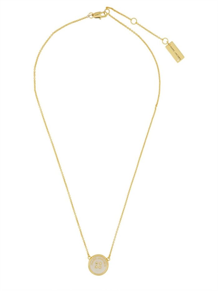 Marc Jacobs "BUTTON PENDANT" NECKLACE